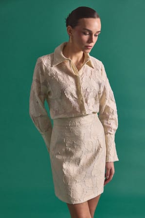 Sateen Kadın Belica Gömlek 2133-2190