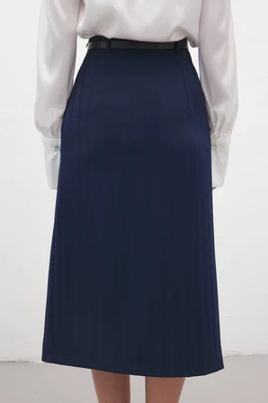 Sateen Kadın Anna Yırtmaçlı Etek 2167-4113