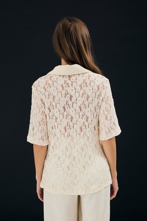 Sateen Kadın Dantel Bluz 2179-1286