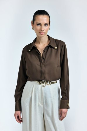 Sateen Kadın Lucy Gömlek 1960-2177