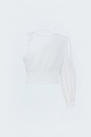 Sateen Kadın Çiçek Detaylı Bluz 2200-1305