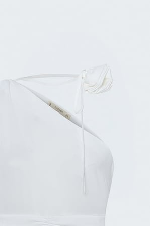 Sateen Kadın Çiçek Detaylı Bluz 2200-1305