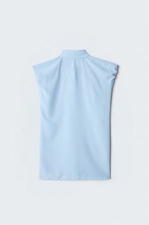Sateen Kadın Kol Detaylı Gömlek 2230-2222