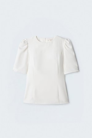 Sateen Kadın Kabarık Kollu Bluz 2241-1329