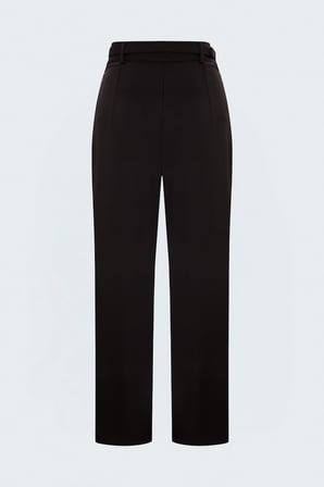 Sateen Kadın Kemer Detaylı Saten Klasik  Pantolon 2316-5559