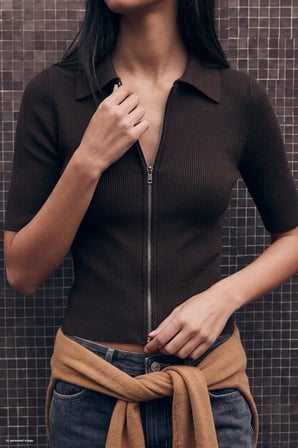 Sateen Kadın Kısa Kollu Triko 103-7103