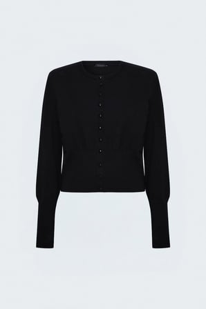 Sateen Kadın Düğmeli Hırka 104-7104