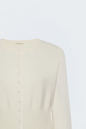 Sateen Kadın Düğmeli Hırka 104-7104