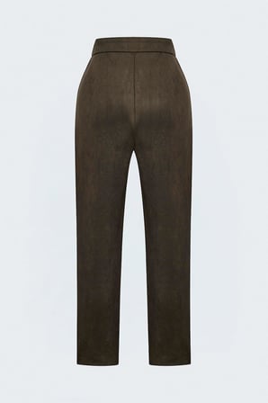 Sateen Kadın Süet Pantolon 2345-5564
