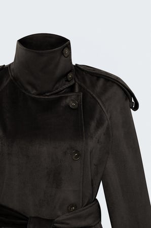 Sateen Kadın Kadife Kısa Ceket 2363-6648