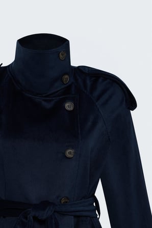 Sateen Kadın Kadife Kısa Ceket 2363-6648