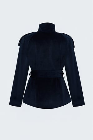 Sateen Kadın Kadife Kısa Ceket 2363-6648