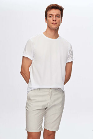 Ds Damat Regular Fit Beyaz %100 Pamuk T-Shirt 4HC141996754M