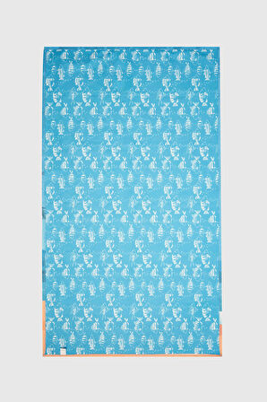 Ds Damat Turkuaz Plaj Havlusu Microfiber 85X150 Cm Süper Emici Kum Tutmayan Havlu