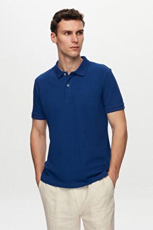 D'S Damat Regular Fit Yeşil/Saks Mavi/Vizon Pike Dokulu %100 Pamuk Polo Yaka T-Shirt 6HC14ORTBN510