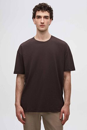 Ds Damat Comfort Kahverengi %100 Pamuk T-Shirt 6HC14ORT02006 6HC14ORT02006