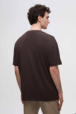 Ds Damat Comfort Kahverengi %100 Pamuk T-Shirt 6HC14ORT02006 6HC14ORT02006