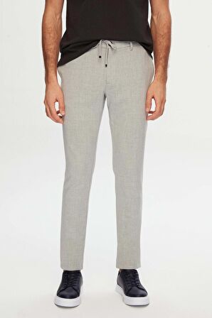 Ds Damat Slim Fit Gri Düz Jogger Pantolon