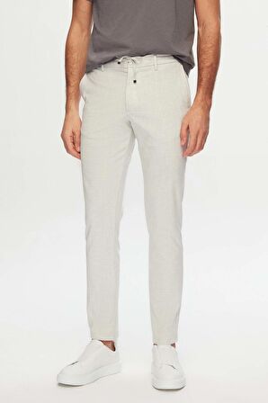 D'S Damat Slim Fit Taş Beli Lastikli Bağcıklı Fermuarlı Likralı Rahat Jogger Pantolon 2HC03ORTJGR01