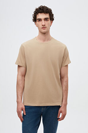 Ds Damat Slim Fit Lacivert/Haki/Bej 3'Lü T-Shirt
