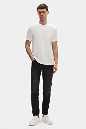 Ds Damat Oversize Ekru Bisiklet Yaka %100 Pamuk T-Shirt