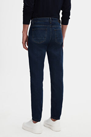Ds Damat Comfort Fit Lacivert Düz Jean Kot Beş Cepli Likralı Yıkamalı Denim Pantolon