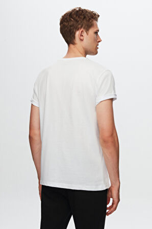 Ds Damat Comfort Beyaz 3'Lü Bol Kesim %100 Pamuk T-Shirt 6HC14ORTBN036