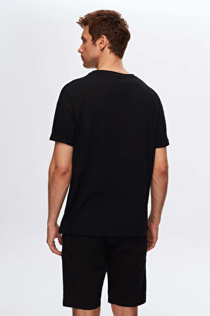 Ds Damat Siyah 5'Li Oversize %100 Pamuk T-Shirt