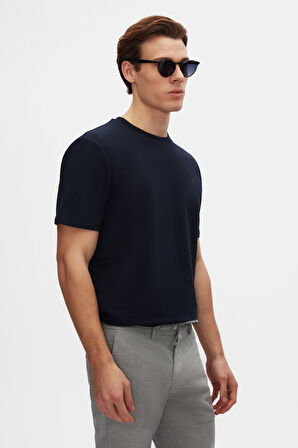 Twn Slim Fit Lacivert Baskılı T-Shirt