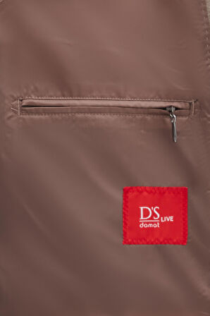 Ds Damat Regular Fit Vizon Mono Yaka Kaşe Kaban