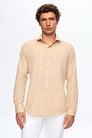 Ds Damat Slim Fit Yeşil İtalyan Yaka Dar Kesim Klasik Kravatlık  Uzun Kollu Kolay Ütülenebilir Nefes Alan 2'Li Gömlek