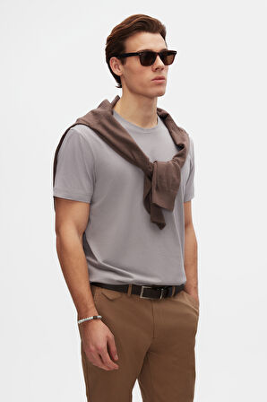 Ds Damat Relaxed Fit Gri %100 Pamuk T-Shirt