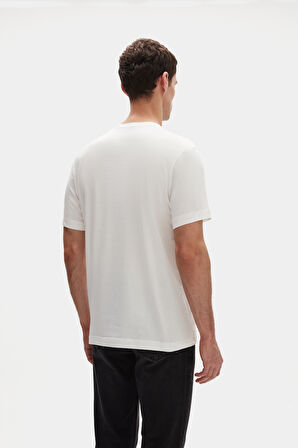 Ds Damat Relaxed Fit Beyaz %100 Pamuk T-Shirt