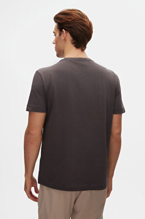 Ds Damat Relaxed Fit Antrasit %100 Pamuk T-Shirt