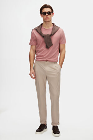 Ds Damat Relaxed Fit Pembe %100 Pamuk T-Shirt