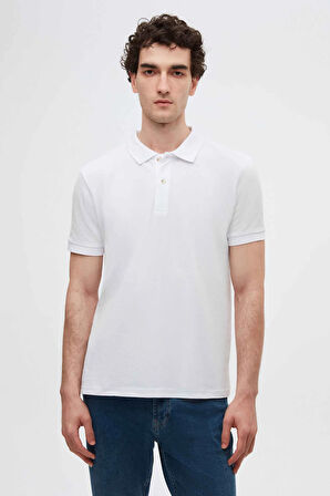 Ds Damat Regular Fit Siyah/Beyaz/Lacivert Pike Dokulu %100 Pamuk Polo Yaka T-Shirt