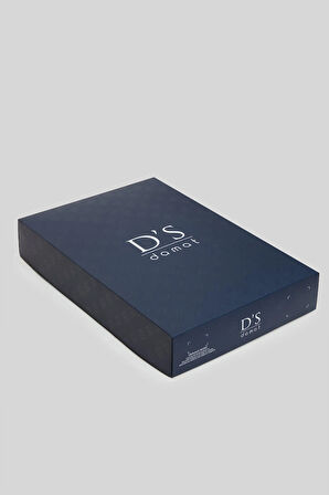 Ds Damat Slim Fit Beyaz Kutulu Polo Yaka T-Shirt