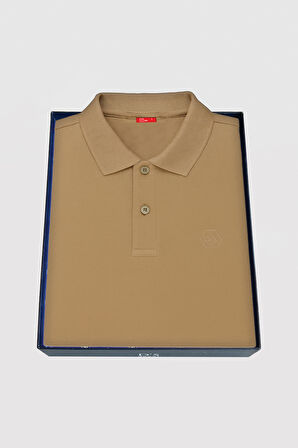 Ds Damat Slim Fit Vizon Kutulu Polo Yaka T-Shirt 4HC14ORTKPLO1