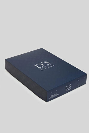 Ds Damat Slim Fit Saks Mavi Kutulu Polo Yaka T-Shirt