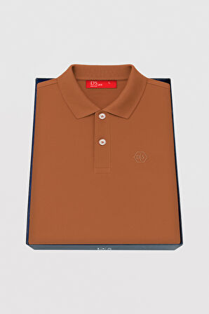 Ds Damat Slim Fit Tütün Kutulu Polo Yaka T-Shirt