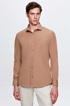 Ds Damat Slim Fit Petrol Italyan Yaka Kolay Ütülenebilir 2'li Gömlek 2HF02ORTBN86