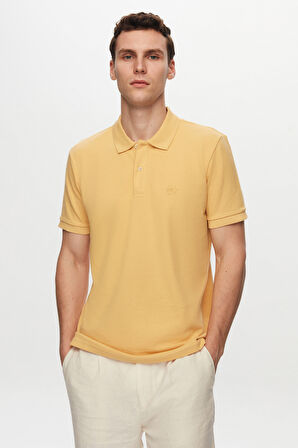 Ds Damat Regular Fit Turkuaz/açık Sarı/beyaz Pike Dokulu %100 Pamuk Polo Yaka T-Shirt 6HC14ORTBN510