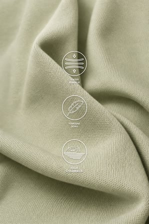 Ds Damat Comfort Adaçayı Bisiklet Yaka T-Shirt
