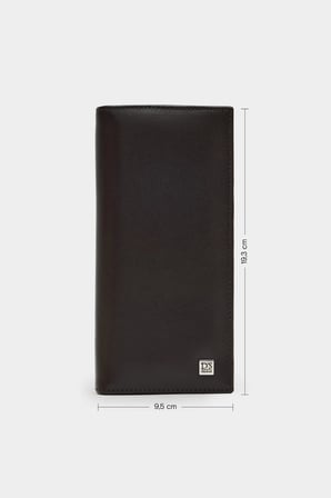 Ds Damat Kahverengi %100 Hakiki Deri Telefon Bölmeli Uzun Cüzdan