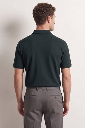 Ds Damat Regular Fit Zümrüt Yeşili %100 Pamuklu Uzun Ömürlü Kıvrılmaz Polo Yaka Nakışlı T-Shirt