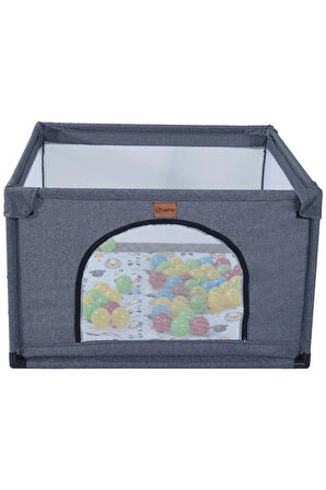 Playard Güvenli Bebek Ve Çocuk Oyun Alanı Oyun Parkı 100x100 Cm Oyun Matı Ve Topları