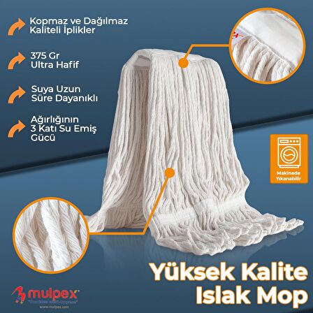 Mulpex Islak Mop 375 gr. x 10 Adet