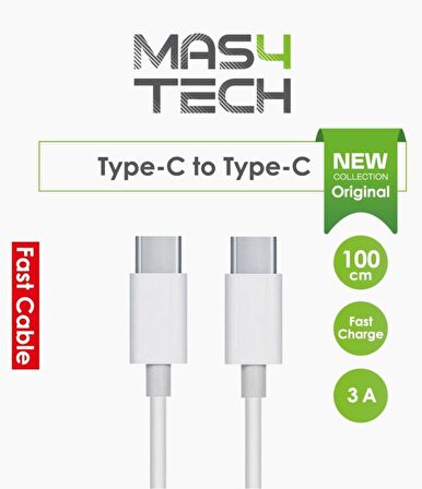Type-C To Type-C Hızlı Şarj Ve Data Kablo (1 Metre , 60 W , Orijinal )