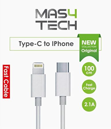 Type-C To Iphone Hızlı Şarj Ve Data Kablo (1 Metre , Orijinal )