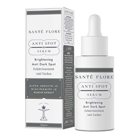 Sante Flore Anti Spot Arbutin 2% + Niacinamide 5% Leke Karşıtı Serum 30 ml